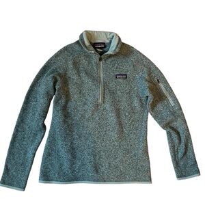 Patagonia Women’s Blue-Gray Quarter-Zip Fleece